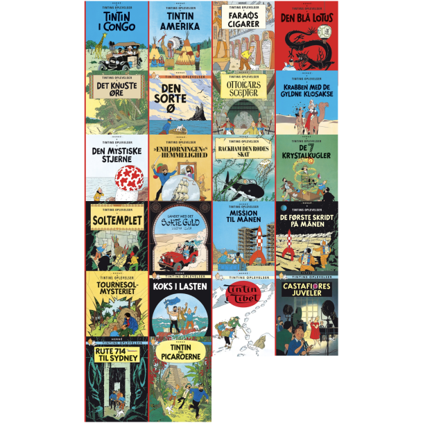 Pakketilbud - 22 Tintin Album - Softcover