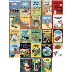Pakketilbud - 23 Tintin Album(Sovjet i Farver) - Retroudgave