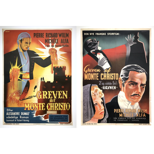 Greven Af Monte Christo 1 &amp; 2 Del (BEM�RK 2 Plakater)
