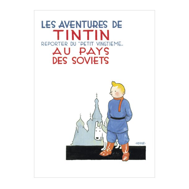 Tintin Postkort - Tintin i Sovjet (original)