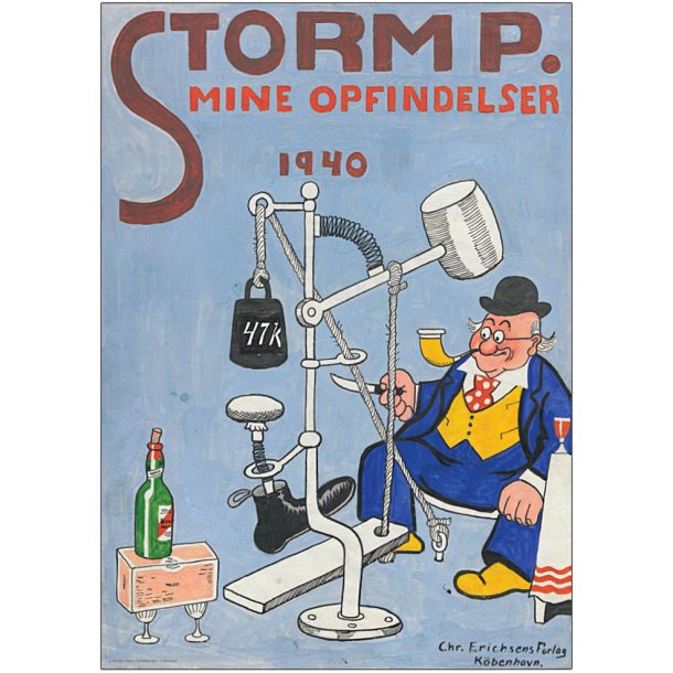 Storm P. Plakat - Mine opfindelser 1940