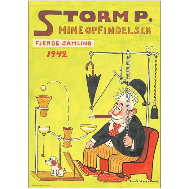 Storm P. Plakat - Mine opfindelser 1942