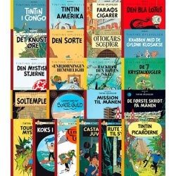 Pakketilbud - 22 Tintin Album - Retroudgave