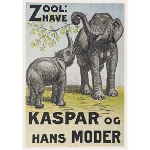 Zoologisk Have Plakat - Kaspar og hans moder