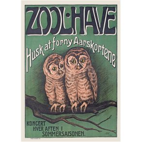 Zoologisk Have Plakat - Ugler