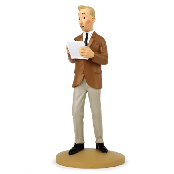 Tintin Figur - Herg Som Reporter