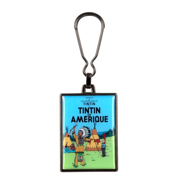 Barnlig Udflugt mund Tintin Nøglering - Amerika - Nøgleringe - Tintin-butik.dk