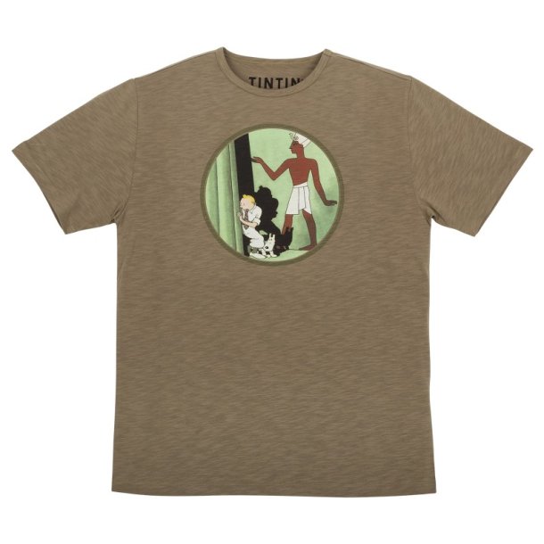 Tintin T-Shirt - Faraos Cigar - Khaki