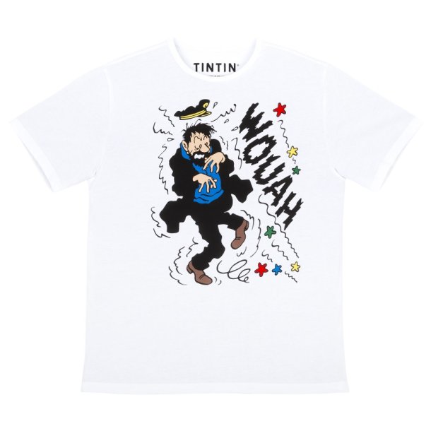 Tintin T-shirt - Haddock WOUAH - Hvid