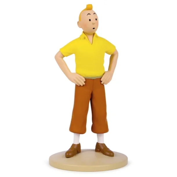 Tintin Figur - Tintin Med Gul Poloshirt 