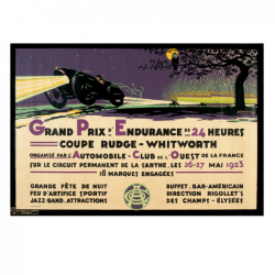 Retro Racing Plakat - Le Mans 1923
