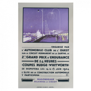 Retro Racing Plakat - Le Mans 1924