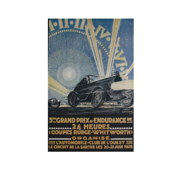 Retro Racing Plakat - Le Mans 1925