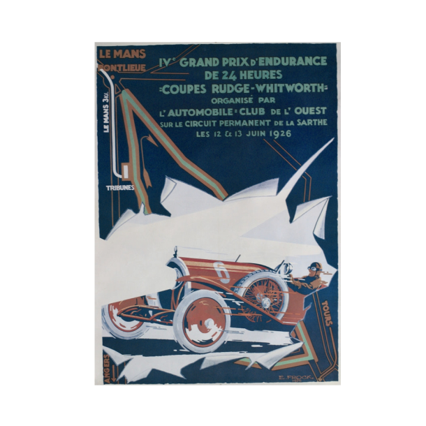 Retro Racing Plakat - Le Mans 1926