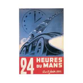 Retro Racing Plakat - Le Mans 1954