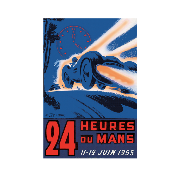 Retro Racing Plakat - Le Mans 1955