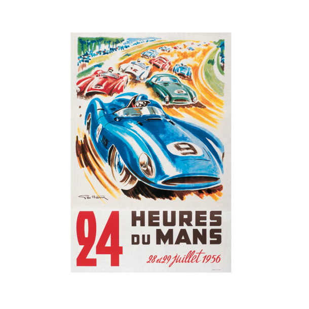 Retro Racing Plakat - Le Mans 1956