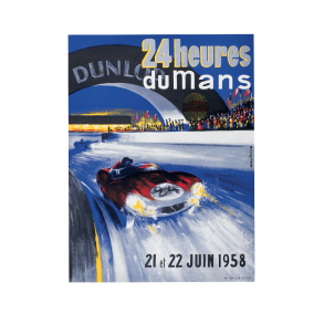 Retro Racing Plakat - Le Mans 1958