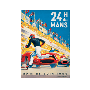 Retro Racing Plakat - Le Mans 1959