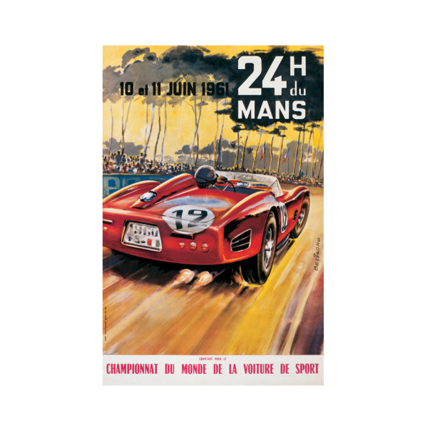 Retro Racing Plakat - Le Mans 1961