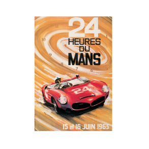 Retro Racing Plakat - Le Mans 1963