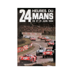 Retro Racing Plakat - Le Mans 1964