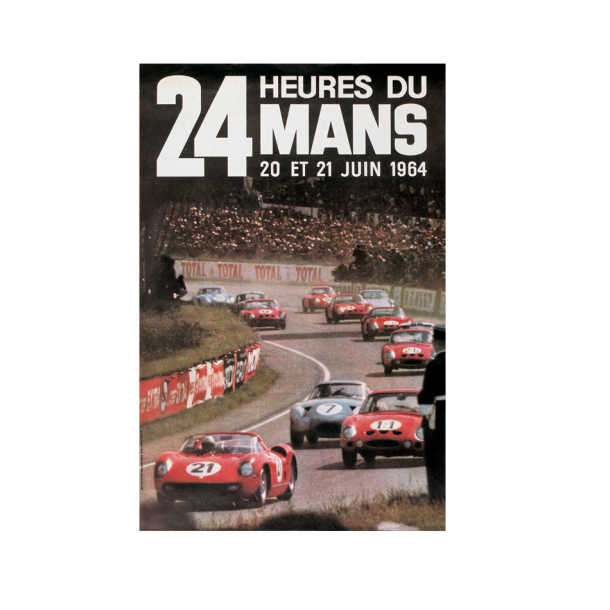 Retro Racing Plakat - Le Mans 1964