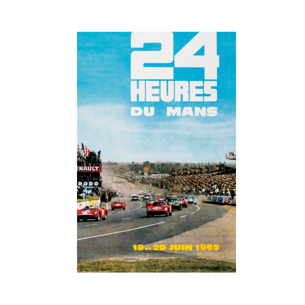 Retro Racing Plakat - Le Mans 1965