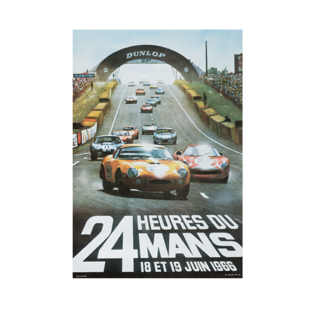 Retro Racing Plakat - Le Mans 1966