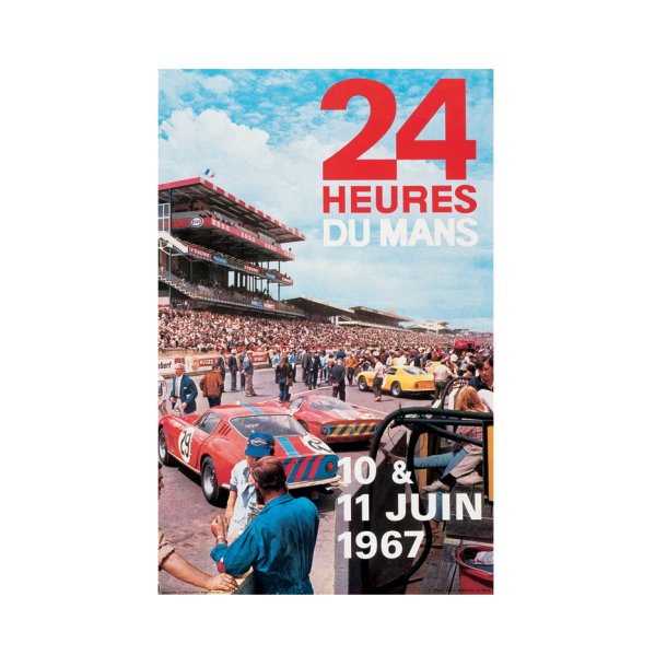 Retro Racing Plakat - Le Mans 1967