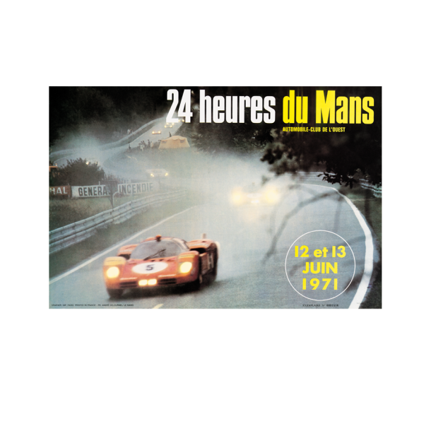 Retro Racing Plakat - Le Mans 1971