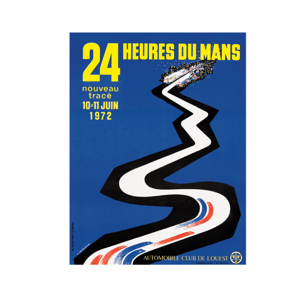 Retro Racing Plakat - Le Mans 1972