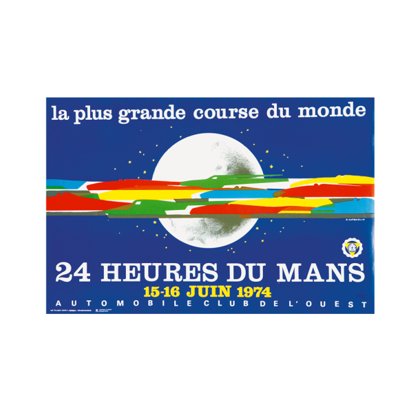 Retro Racing Plakat - Le Mans 1974