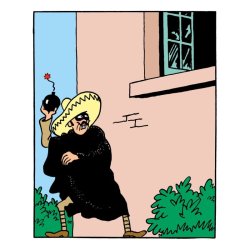 Tintin Figur - korporal Diaz, Den Klodsede Terrorist 