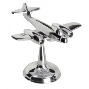 Modelfly - Gloster Meteor 1945 - Dekorativ Jetjager I Poleret Aluminium