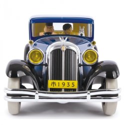 Tintin Bil - The Chrysler Imperial, Den Bl Lotus - Skala 1:12 