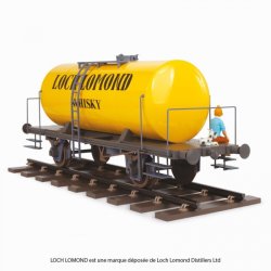 Tintin Figur - Tintin &amp; Terry P "Loch Lomond Whisky" Togvogn