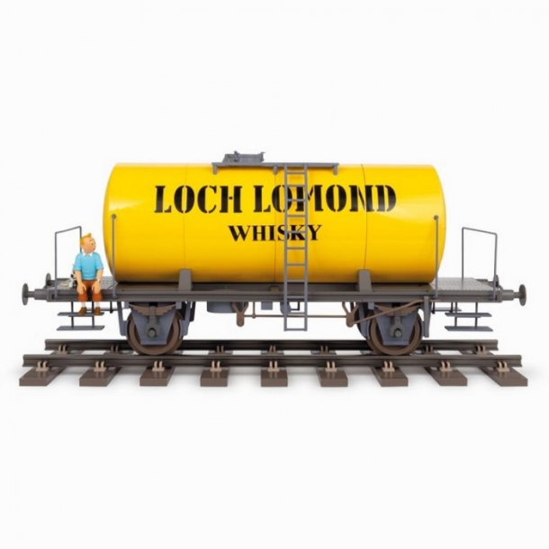 Tintin Figur - Tintin &amp; Terry P "Loch Lomond Whiskey" Togvogn