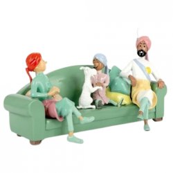 Tintin Sofa Scene - Tinfigur