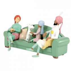 Tintin Sofa Scene - Tinfigur