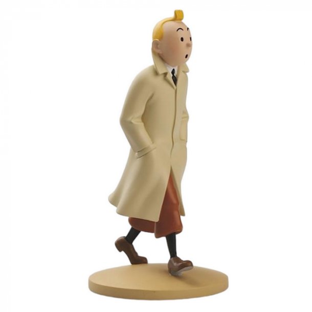 Tintin i trenchcoat - 12cm