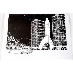 Tintin Malebog - Tintin Og Terry i Rickshaw