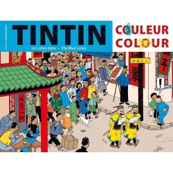 Tintin Malebog - Den Bl Lotus