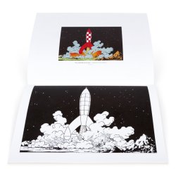 Tintin Malebog - Mission Til M�nen &amp; De F�rste Skridt P� M�nen