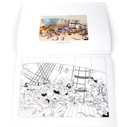 Tintin Malebog - Tintin Og Terry i Rickshaw