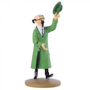 Tintin Figur - Tournesol Hilser Med Hat