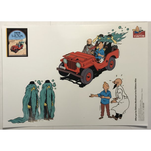 Tintin Klistermærker - Landet med det sorte guld