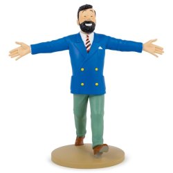 Tintin Figur - Haddock i Bl Jakke
