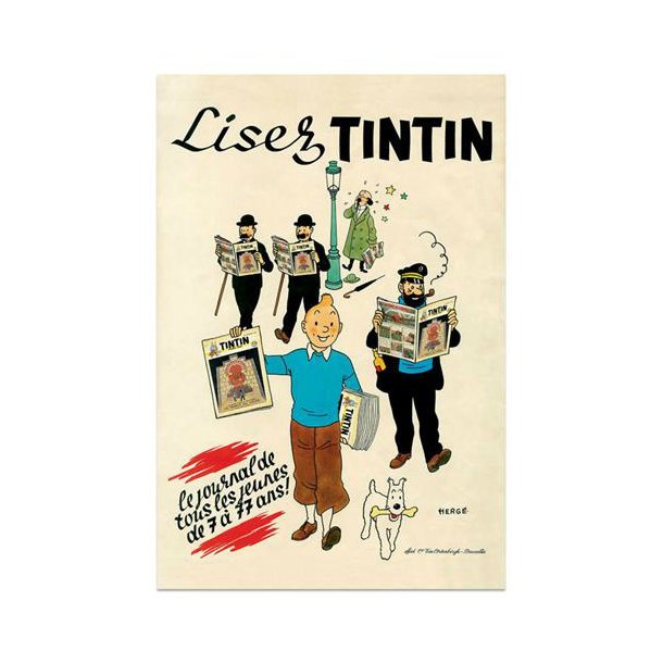 "Lisez Tintin" Tintin lser avis