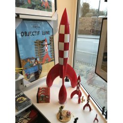 Tintin Raket 90 cm - Resin Figur Af Mneraketten